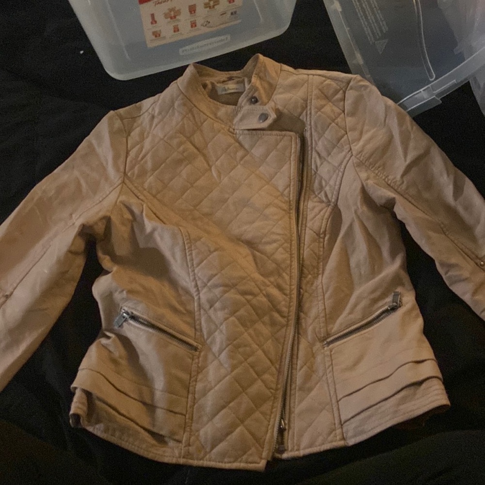 Women's Tan Quilted Jacket